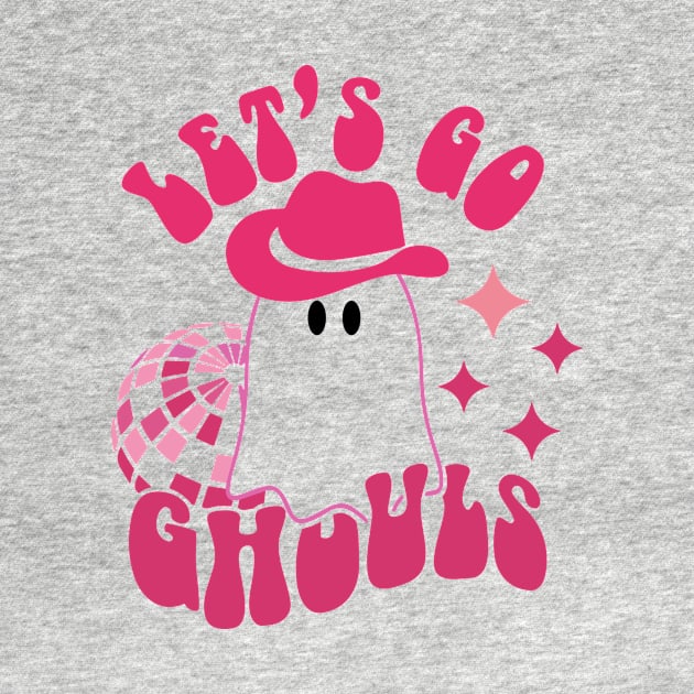 Let's go Ghouls, Halloween, Disco Ball, Cowboy Hat by styleandlife